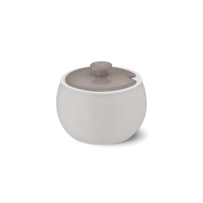 Solid Color Deckel Zuckerdose