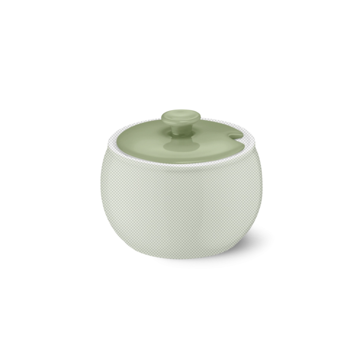 Solid Color Deckel Zuckerdose