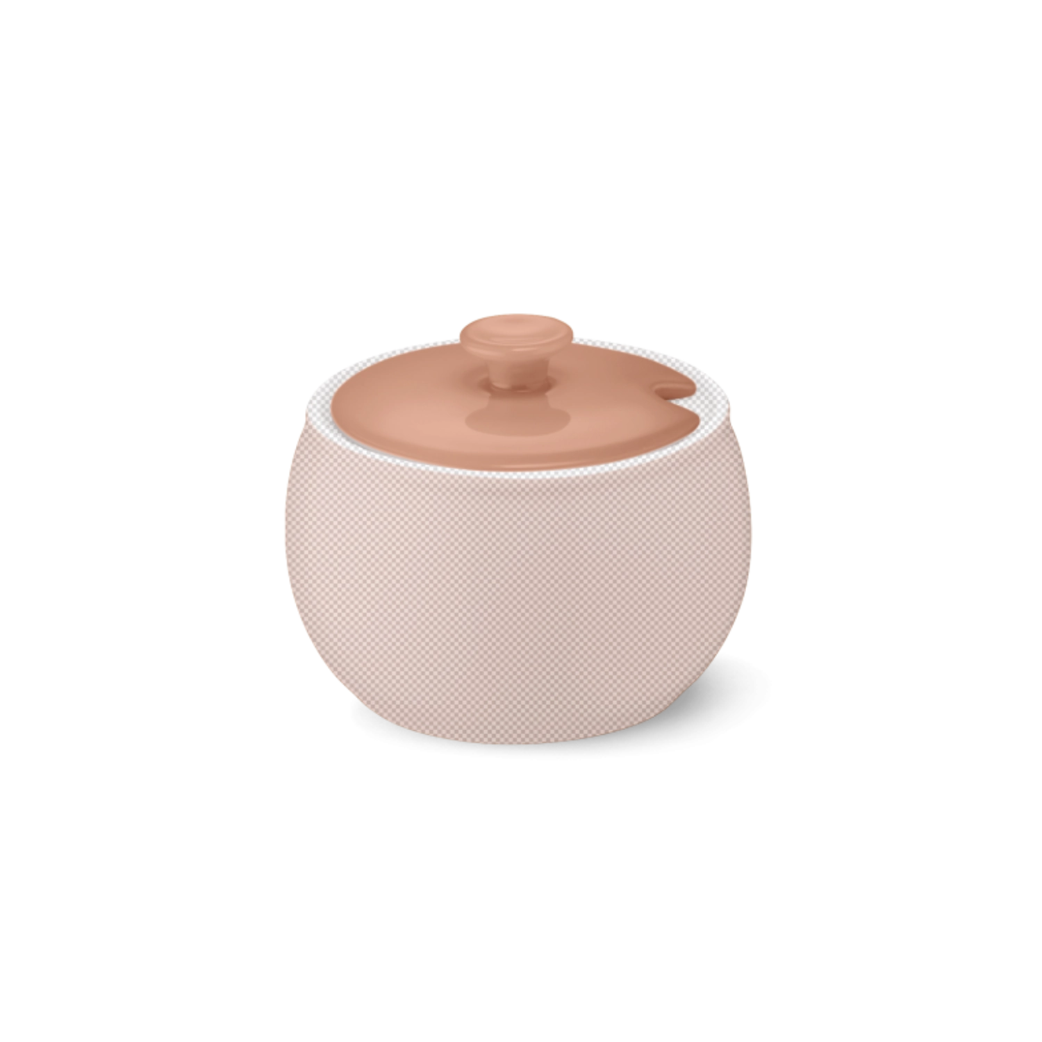 Solid Color couvercle boîte à sucre blush