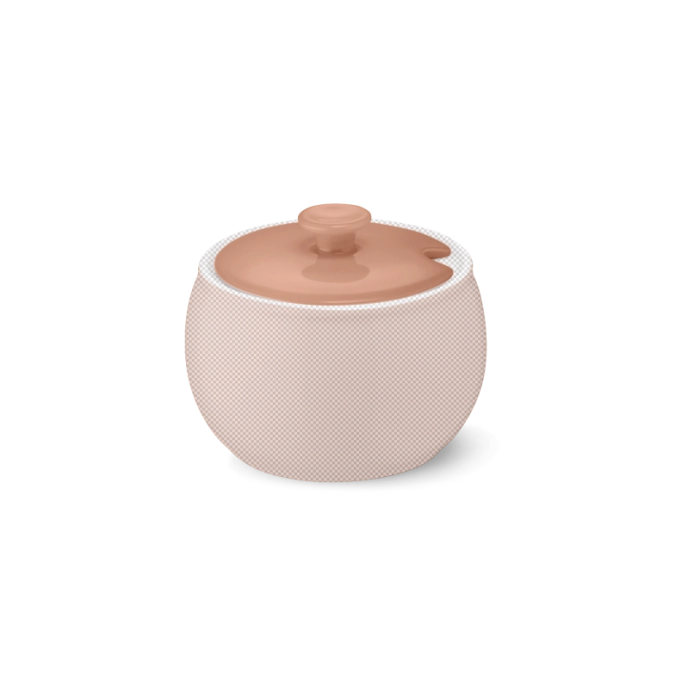 Solid Color Deckel Zuckerdose