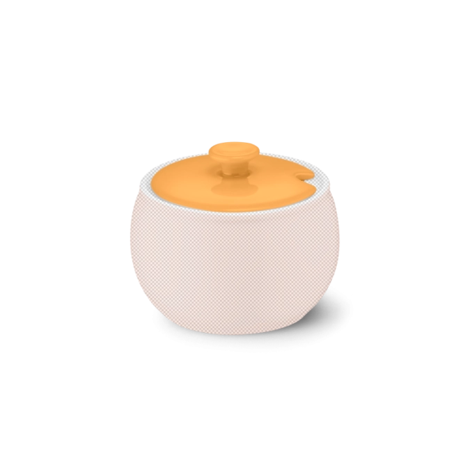 Solid Color Deckel Zuckerdose