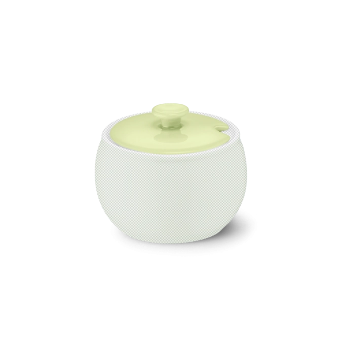 Solid Color Deckel Zuckerdose