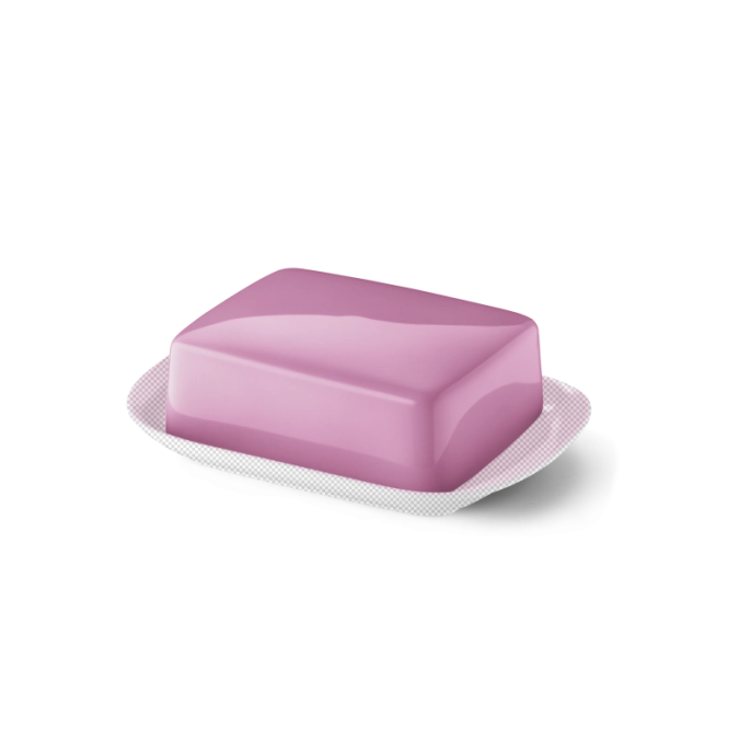 Solid Color Butterdose supérieur rose