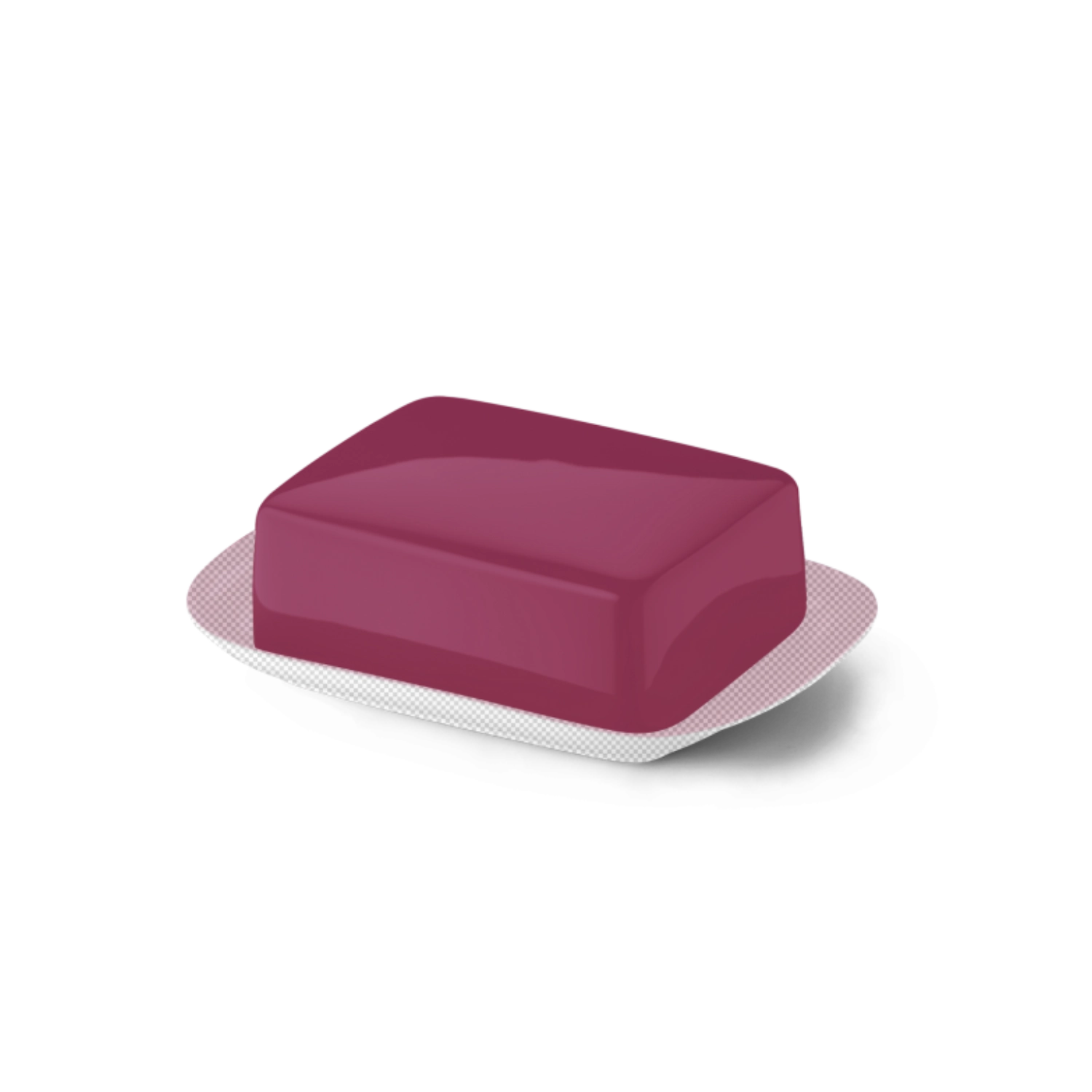 Solid Color Butterdose supérieur framboise