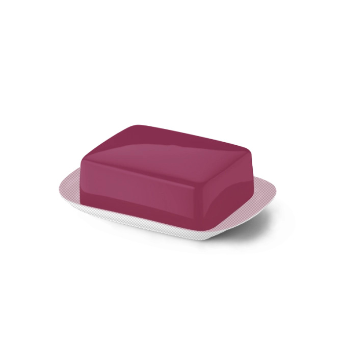 Solid Color Butterdose supérieur framboise