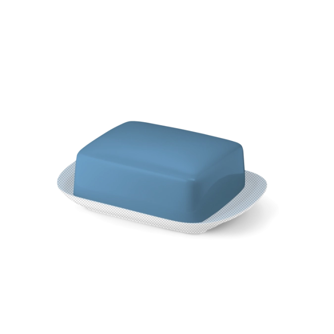 Solid Color beurrier supérieur vintage blue