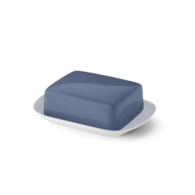 Solid Color Butterdose supérieur indigo