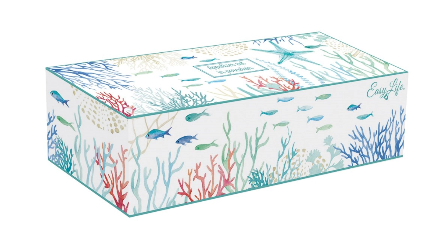 Under the sea set de 3 dips avec cuillère et bol 26x8 cm