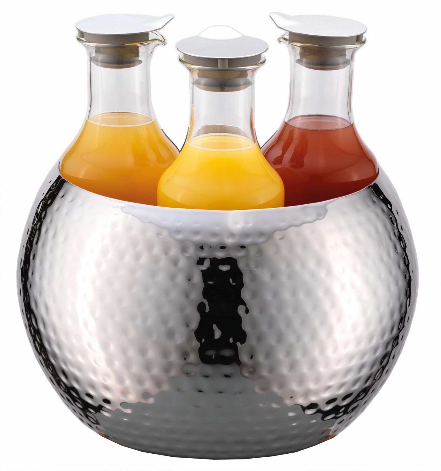 CARAFINE Set de boissons Triplet martelé 3x1.2L, carafe en p