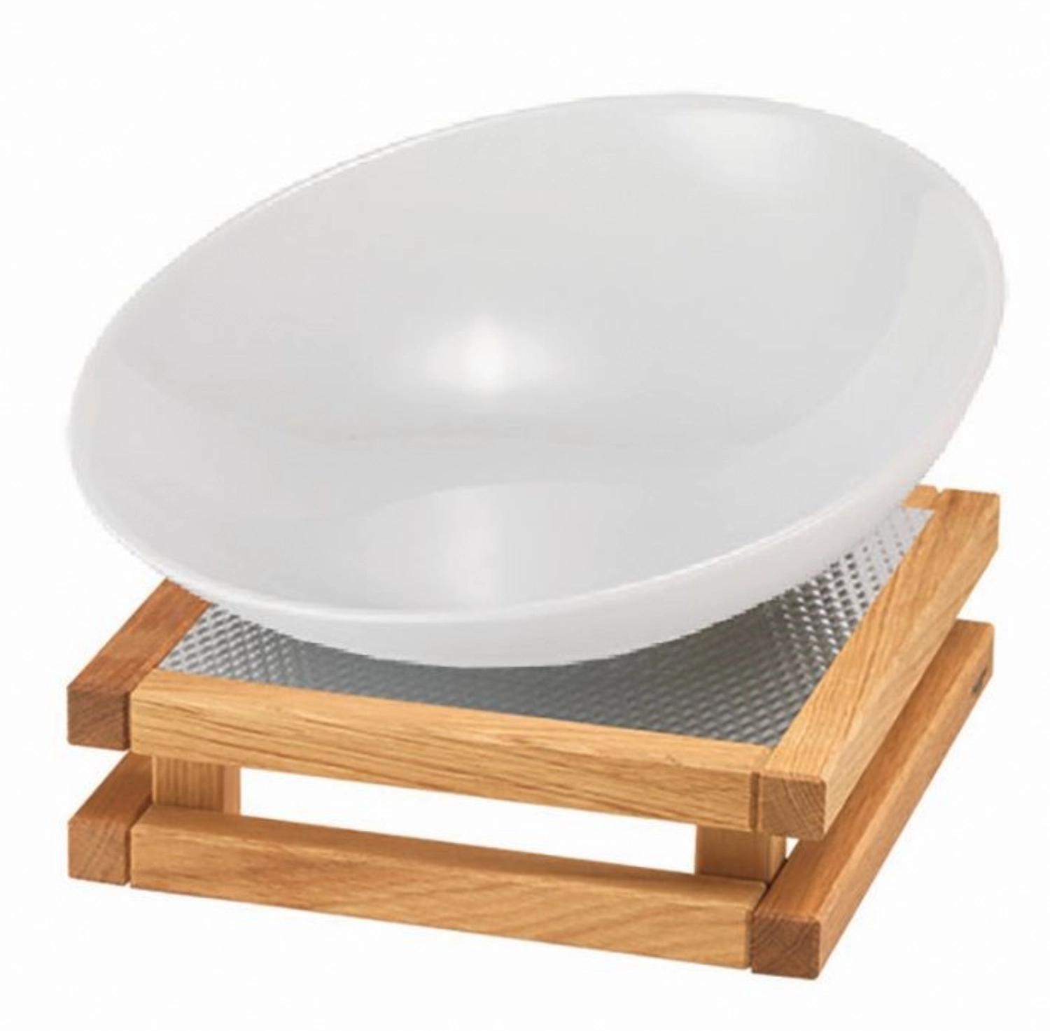 RAISER Buffet 23x23 blanc 2L, S Pied en chêne