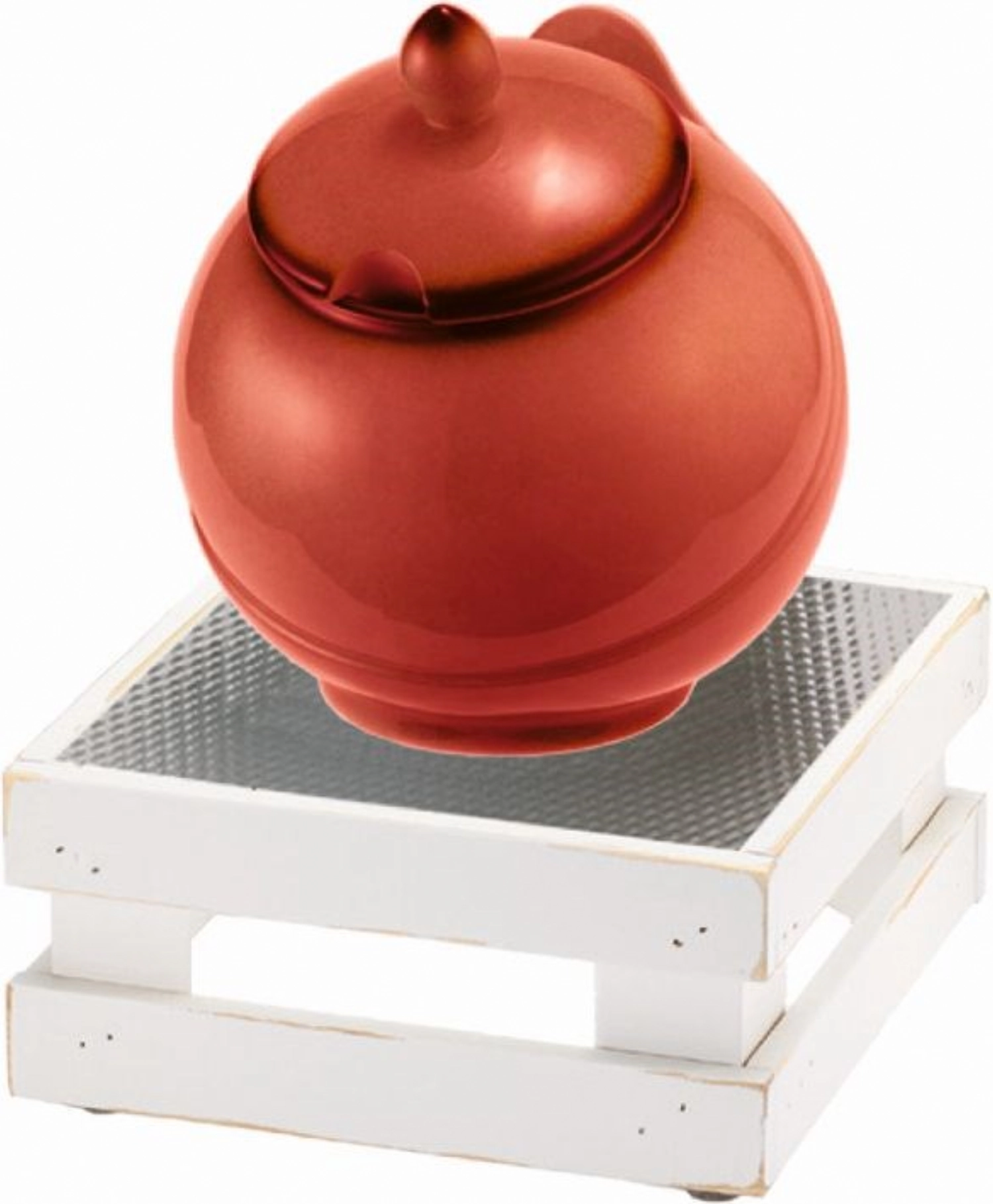 RAISER Buffet Bowl Med. 23x23 rouge M-Pied Vintage White