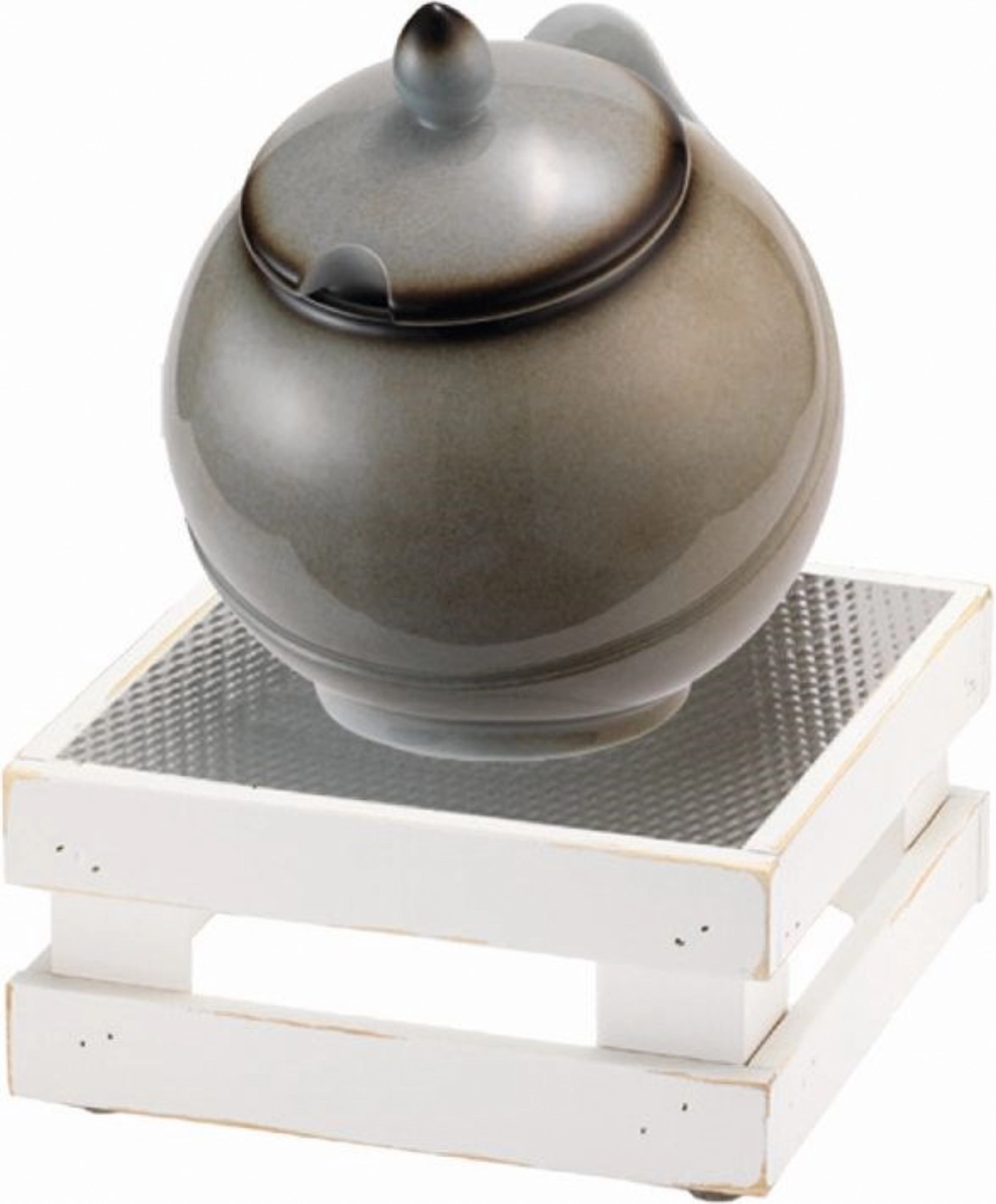 RAISER Buffet Bowl Med 23 x 23 gris Pied M Vintage Whit