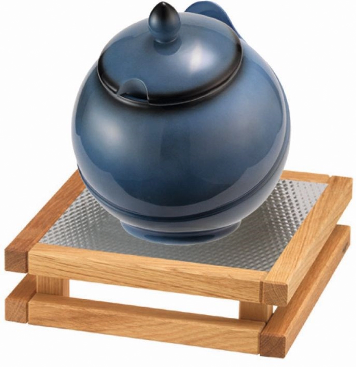 RAISER Buffet Bowl Med. 23x23 bleu S Pied Chêne