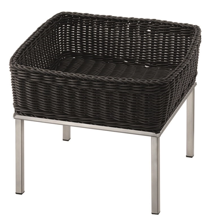 RAISER Corbeille à pain 33x33cm grey Pied en L Corbeille en