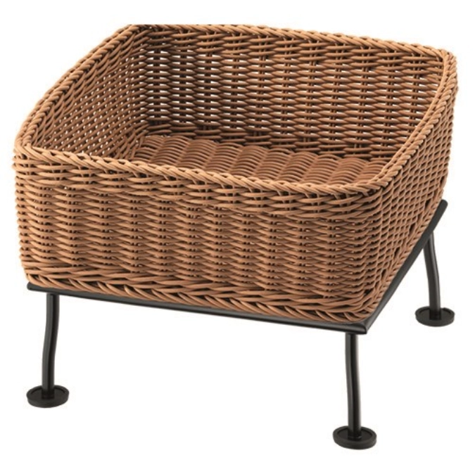 RAISER Corbeille à pain 33x33cm beige M-Pied Black Steel Cor