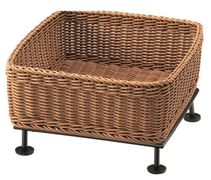 RAISER Corbeille à pain 33x33cm beige S-Pied Black Steel Cor