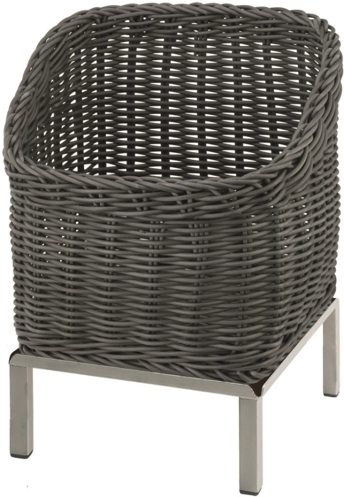 RAISER Corbeille à pain 23x23cm grey Pied en S Corbeille en