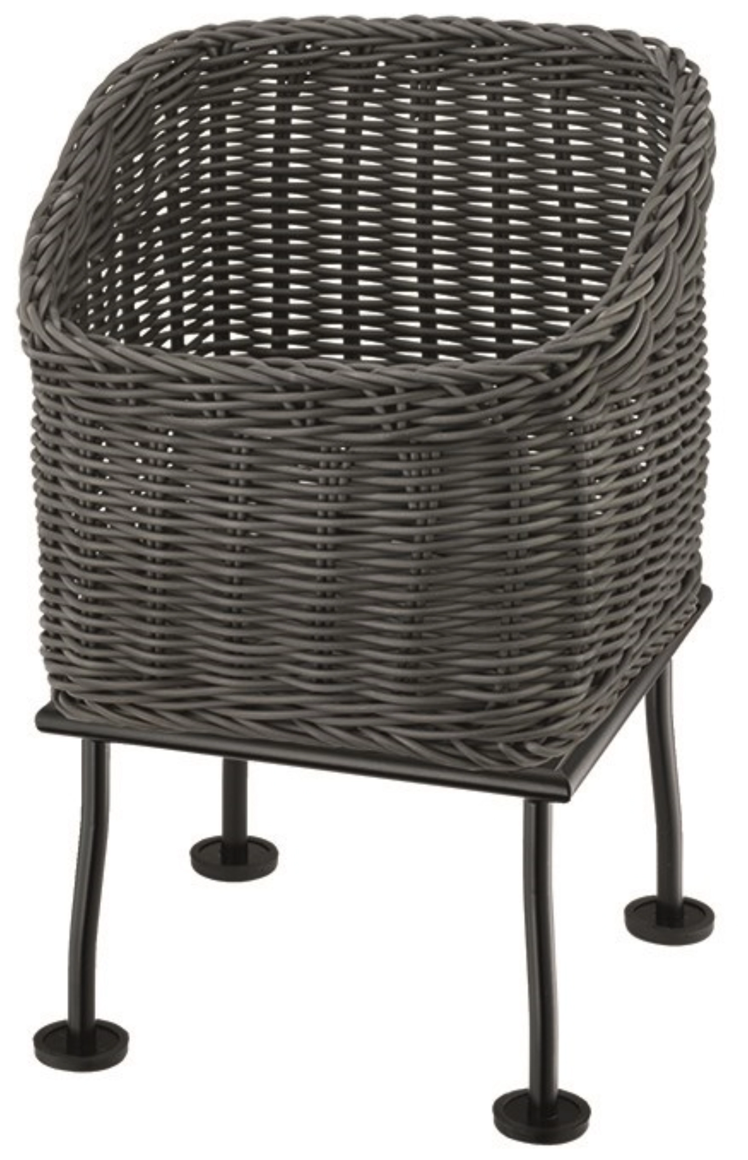 RAISER Corbeille à pain 23x23cm grey Pied en L Black Steel C