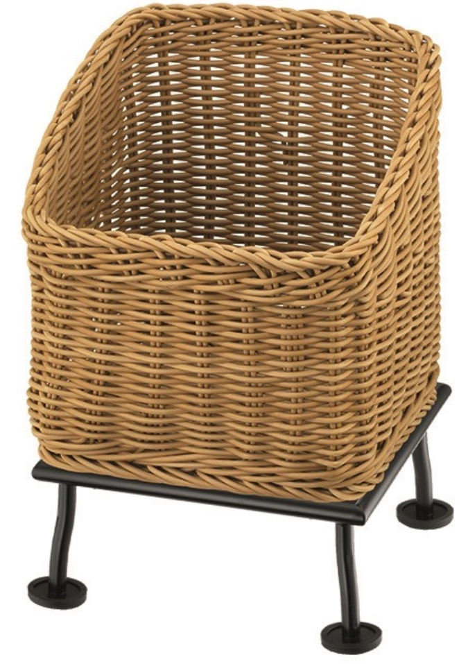 RAISER Panier à pain 23x23cm beige M-Pied Black Steel Panier