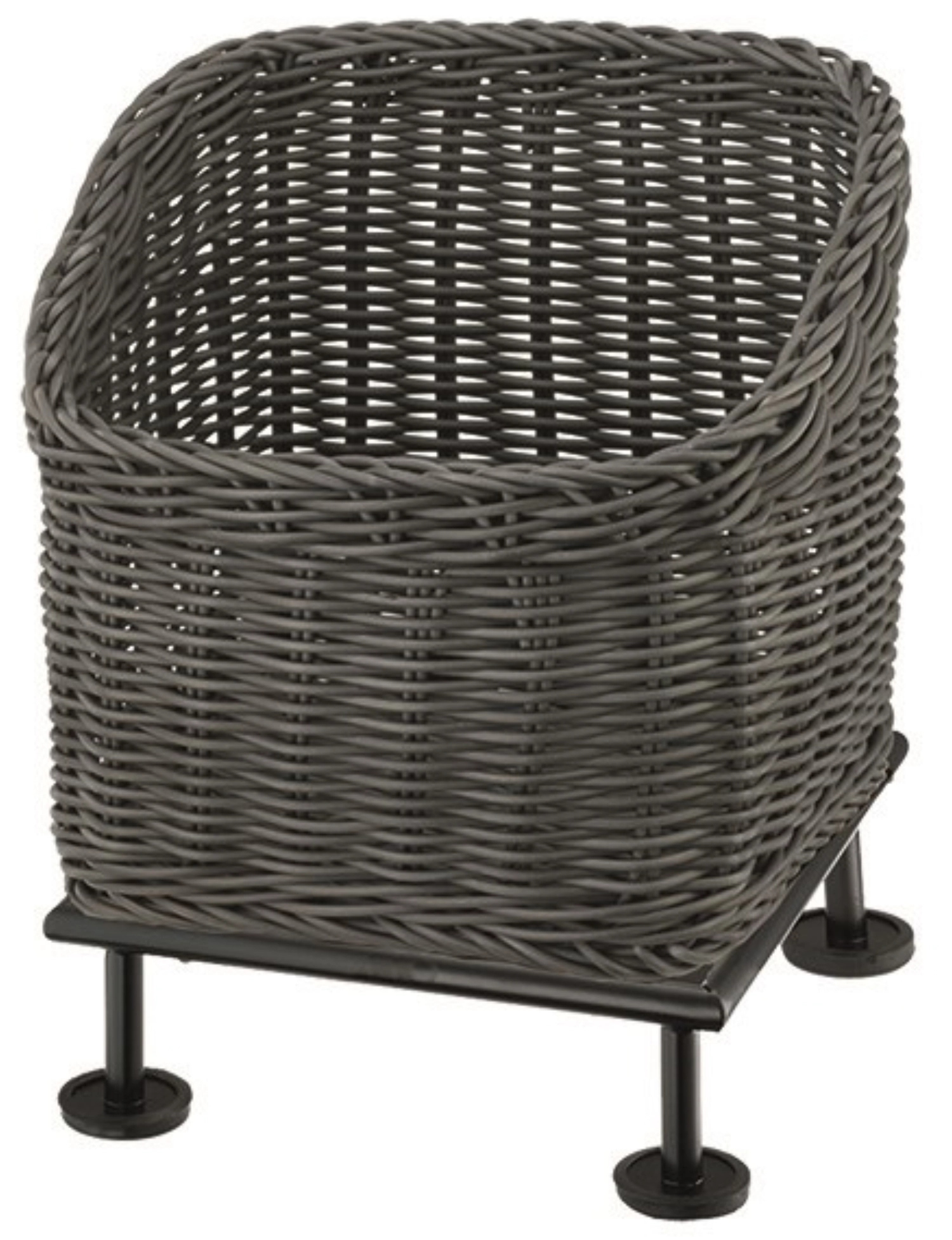 RAISER Corbeille à pain 23x23cm grey Pied en S Black Steel C