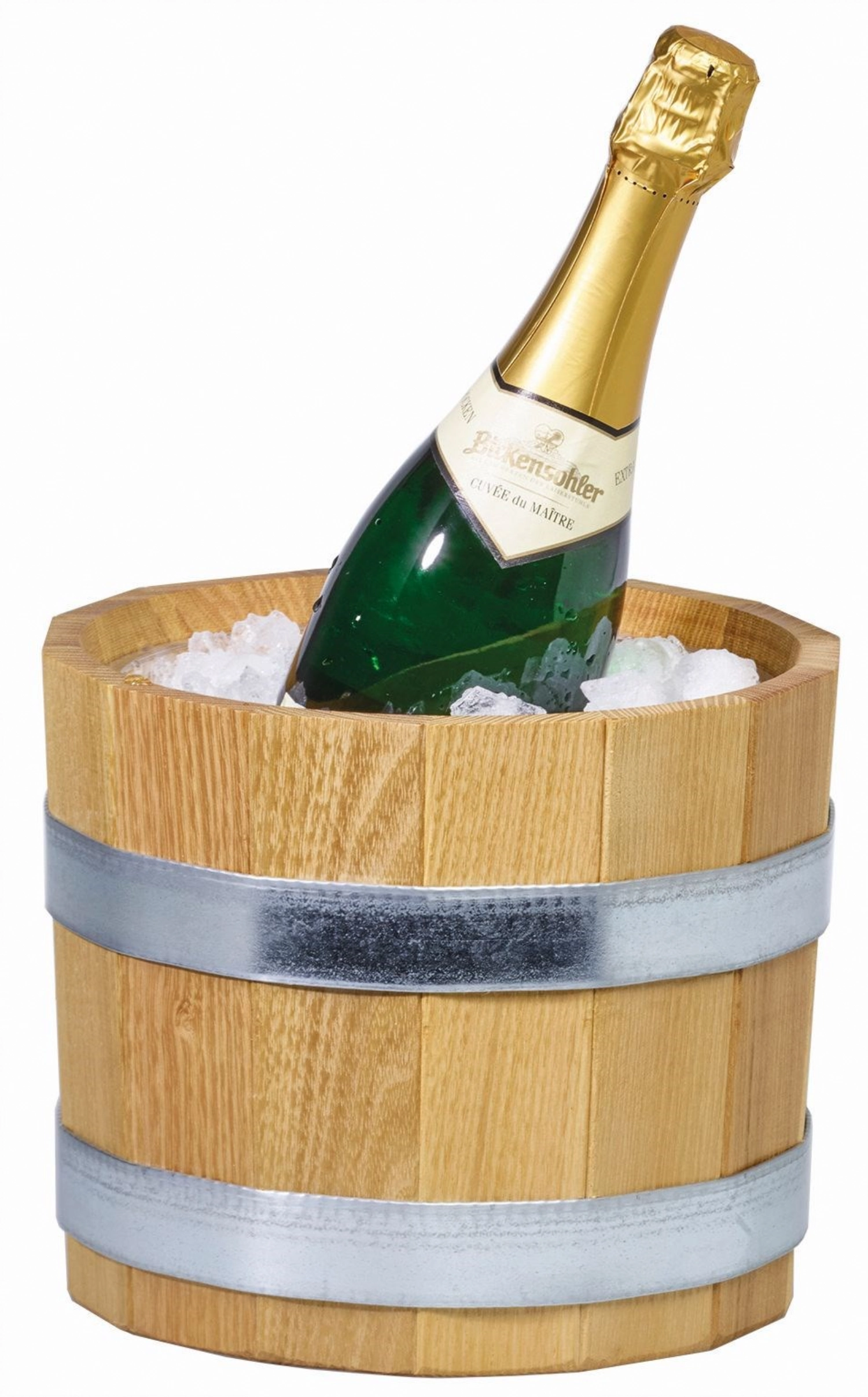 CARAFINE Set à boissons Solo Nature Tonneau en bois de robin