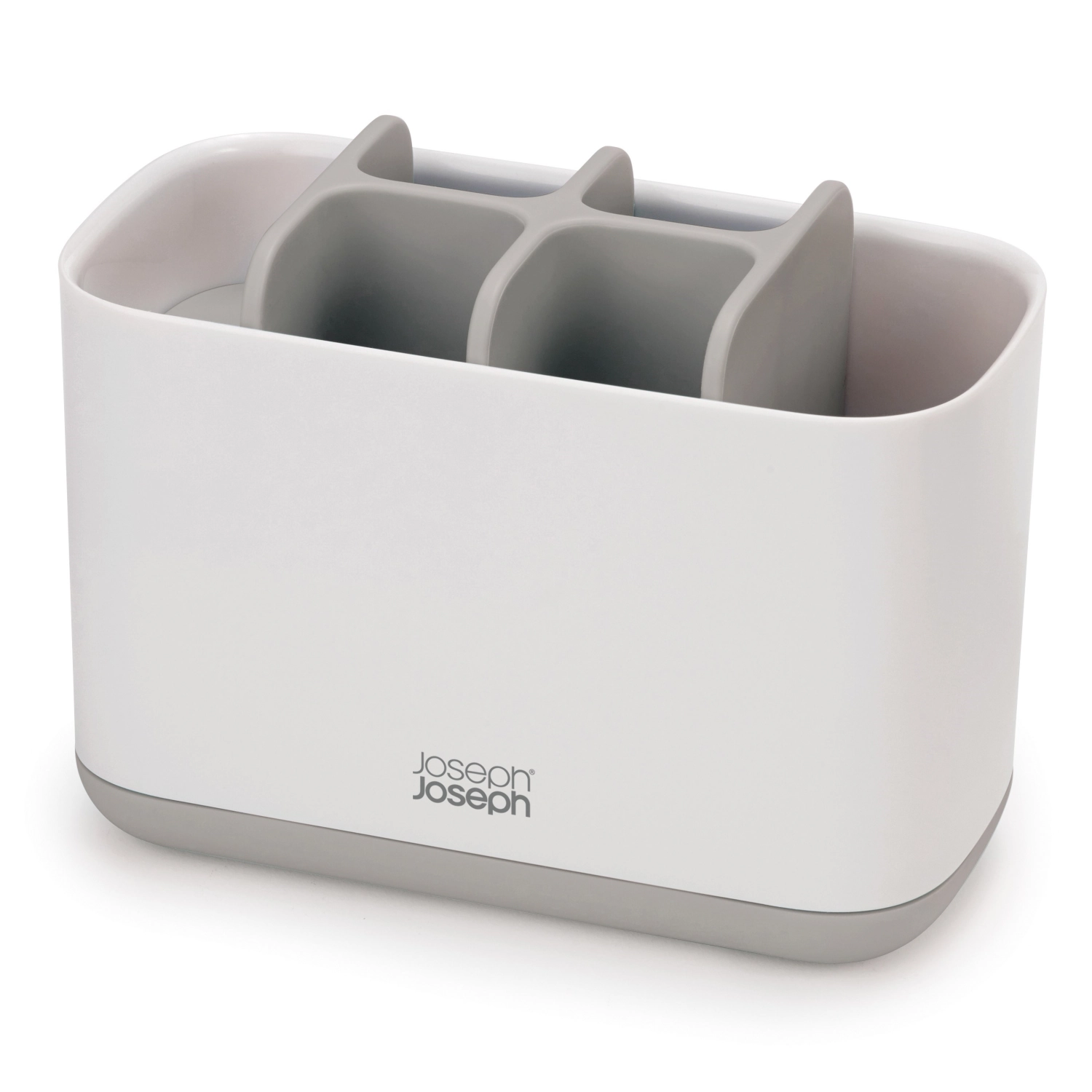 Easystore porte-brosse à dents, blanc gris, 16.8x8.4x12.6cm