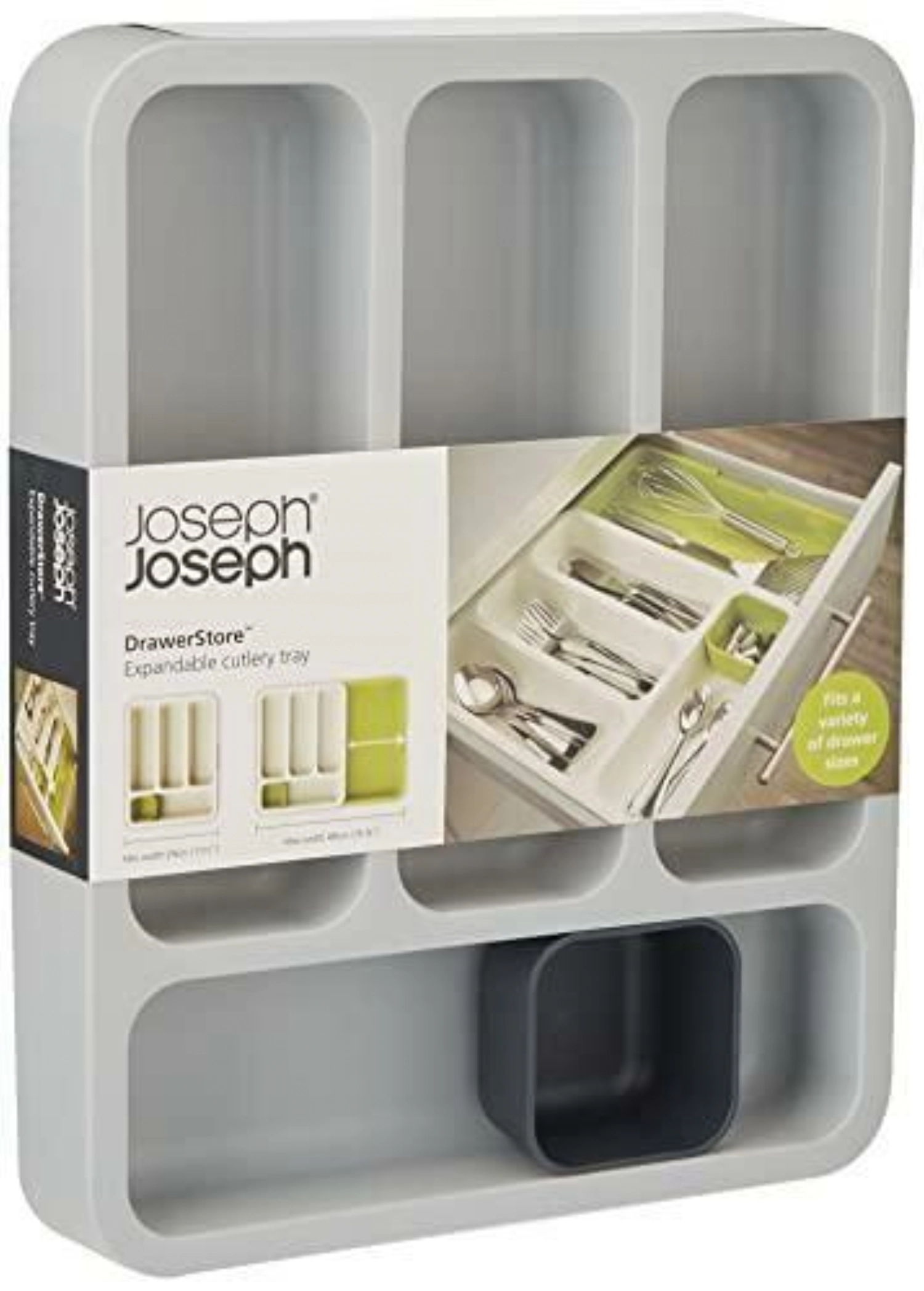 Range-couverts drawerstore gris