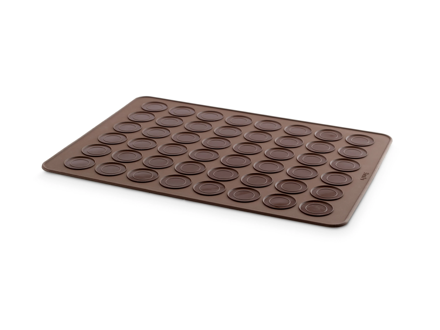 Tapis macaron marron 40x30cm