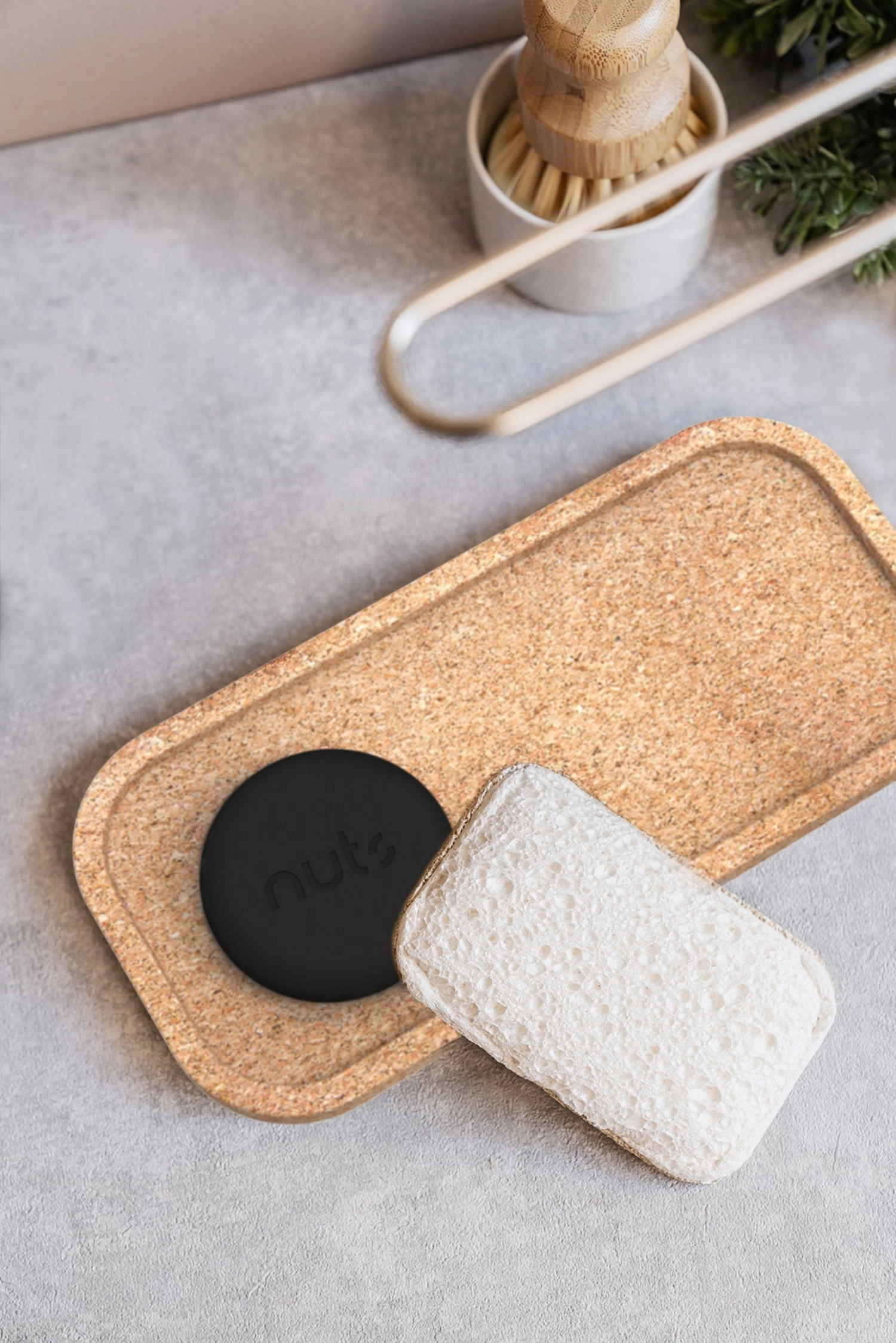 Lot de 2 éponges de nettoyage en cellulose