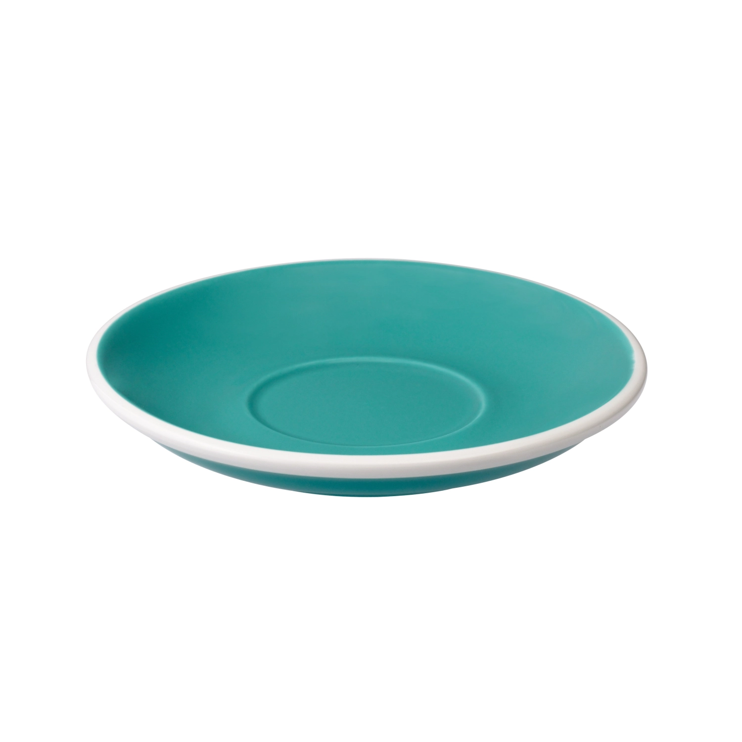 15.5cm soucoupe bleu vert teal, egg