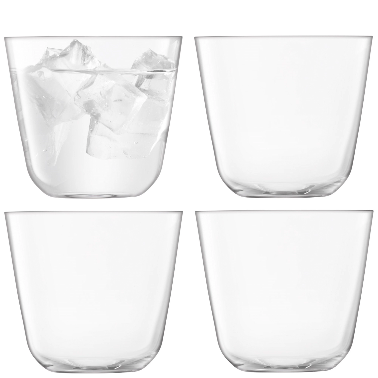 Set de 4 gobelets arc 260ml clear