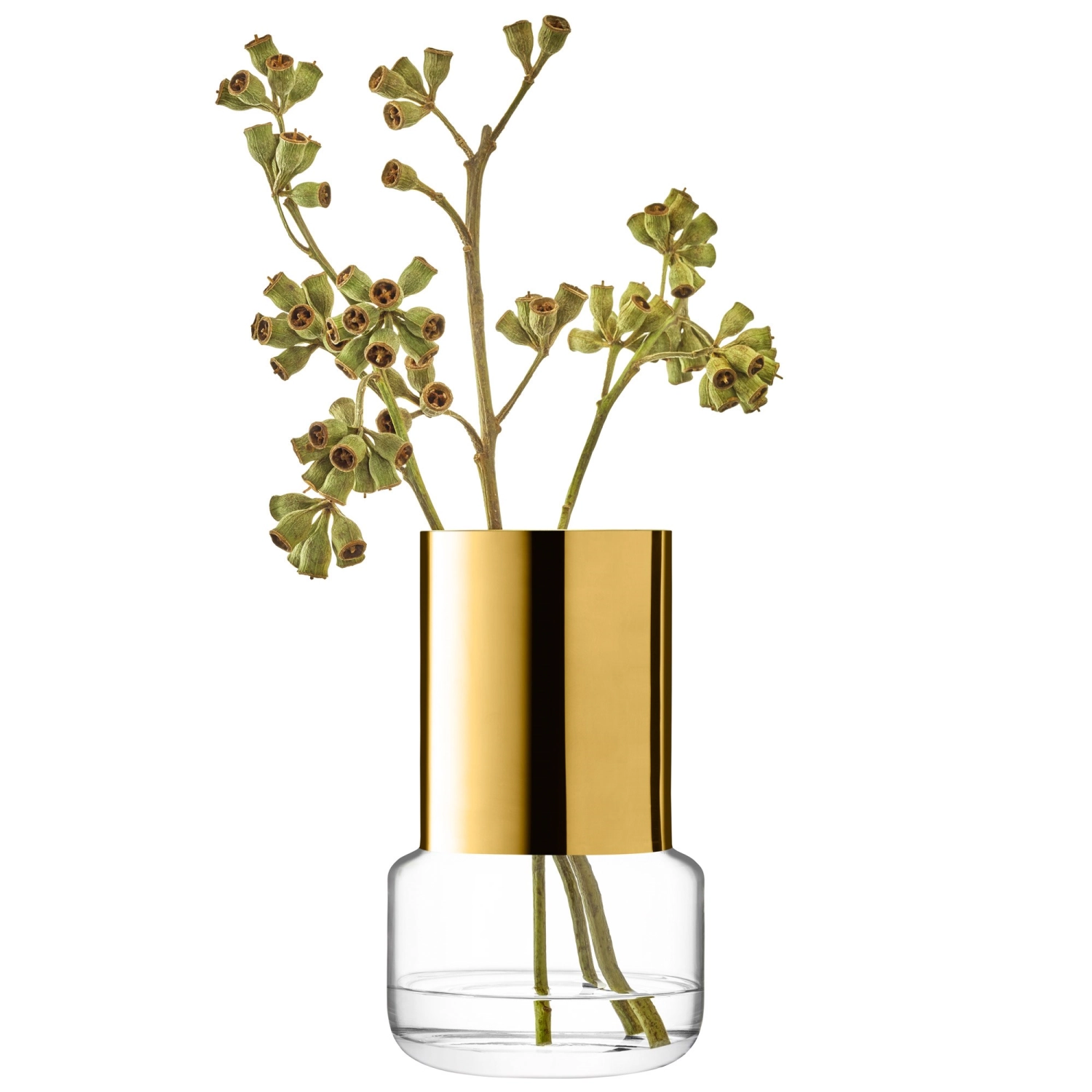 Aurum photophore/vase h8.5cm - transparent/or