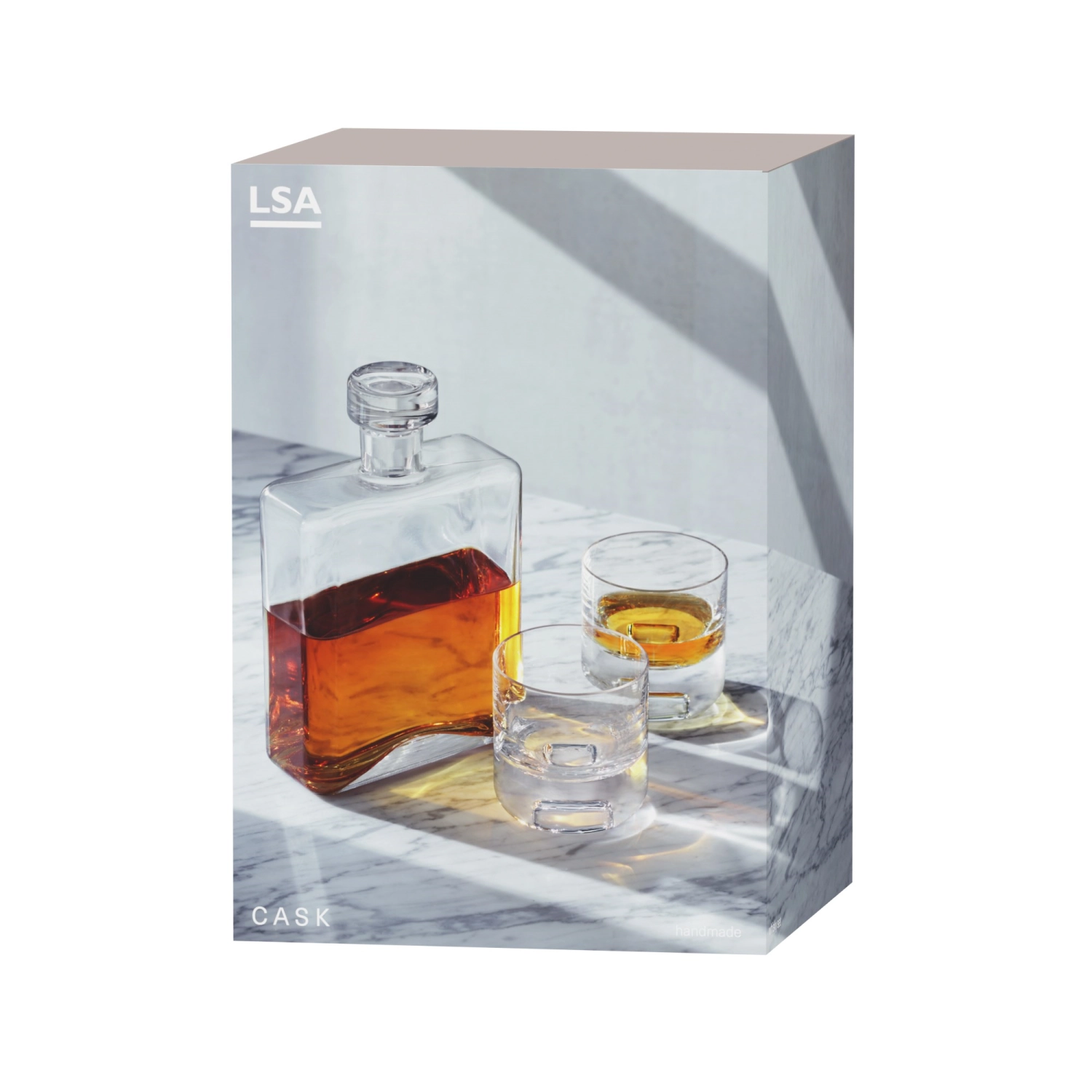 Cask service à whisky transparent