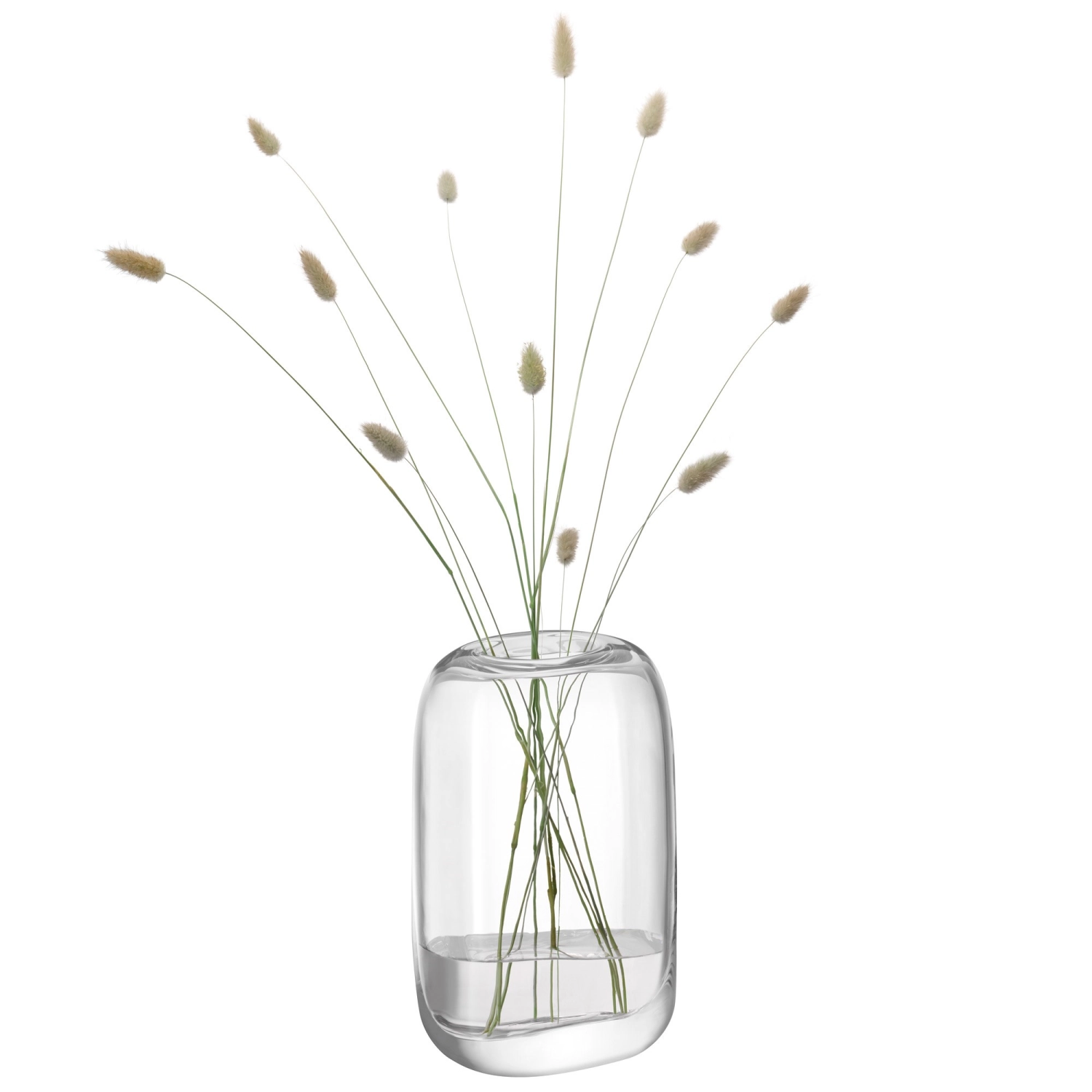 Melt vase h24cm transparent