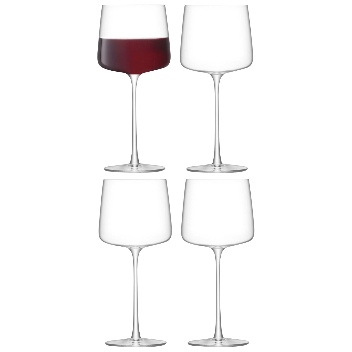 Set de 4 verres à vin metropolitan 400ml clair