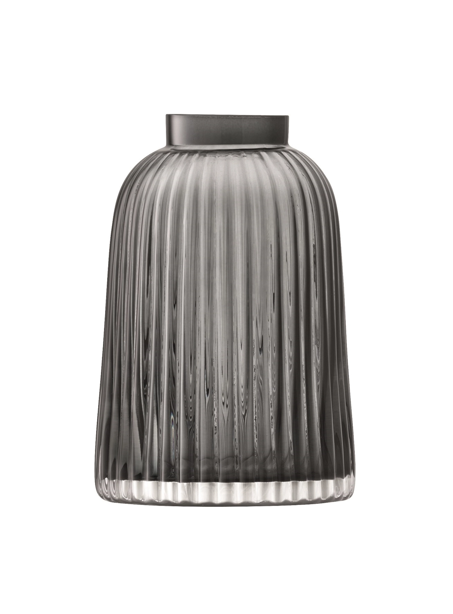 Pleat vase h20cm - gris