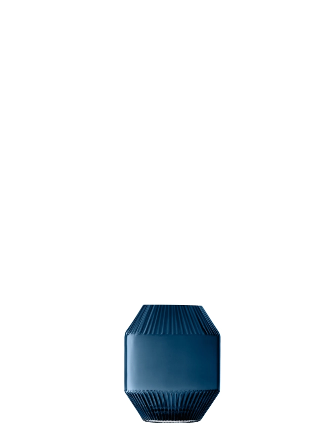 Rotunda vase h20cm bleu saphir
