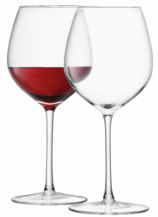 Set de 2 verres à vin rouge wine 400ml - transparent