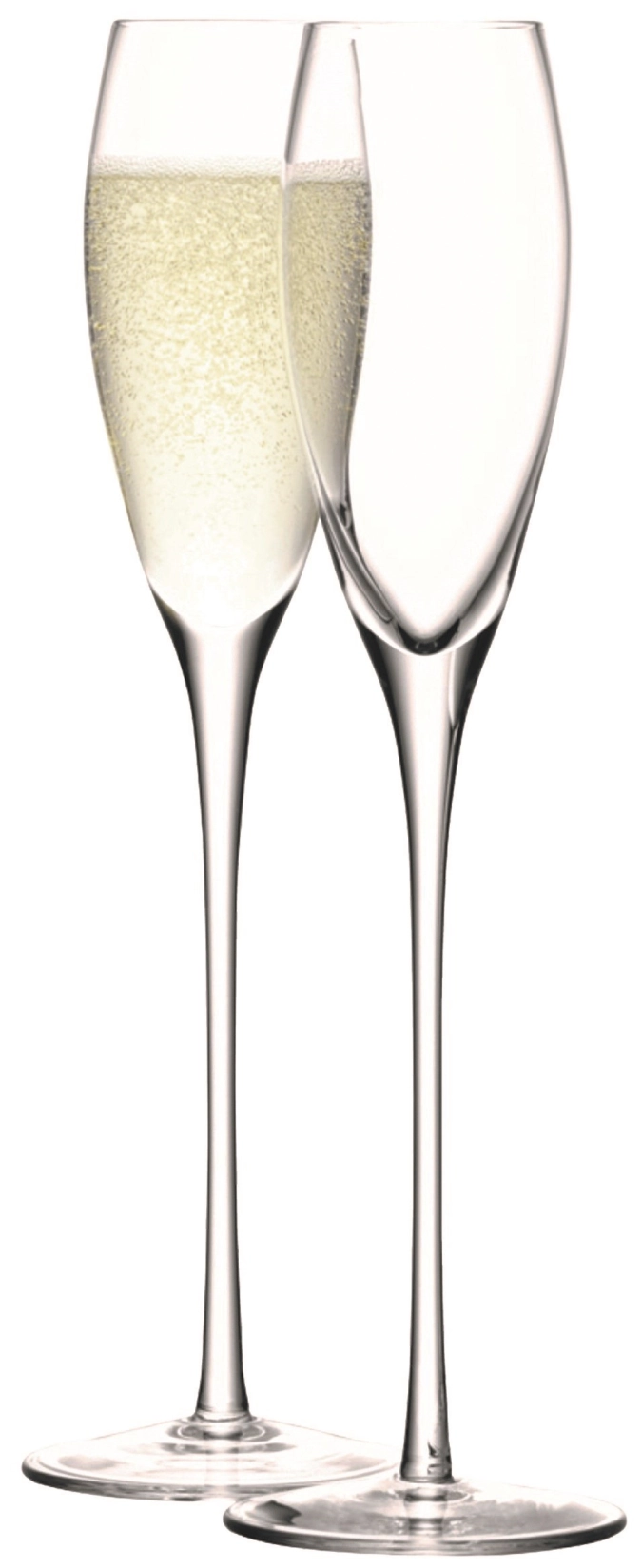 Set de 2 coupes à champagne wine 160ml - transparent