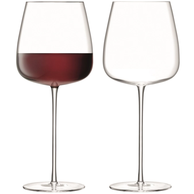 Set de 2 wine culture verre à vin rouge 715ml - transparent