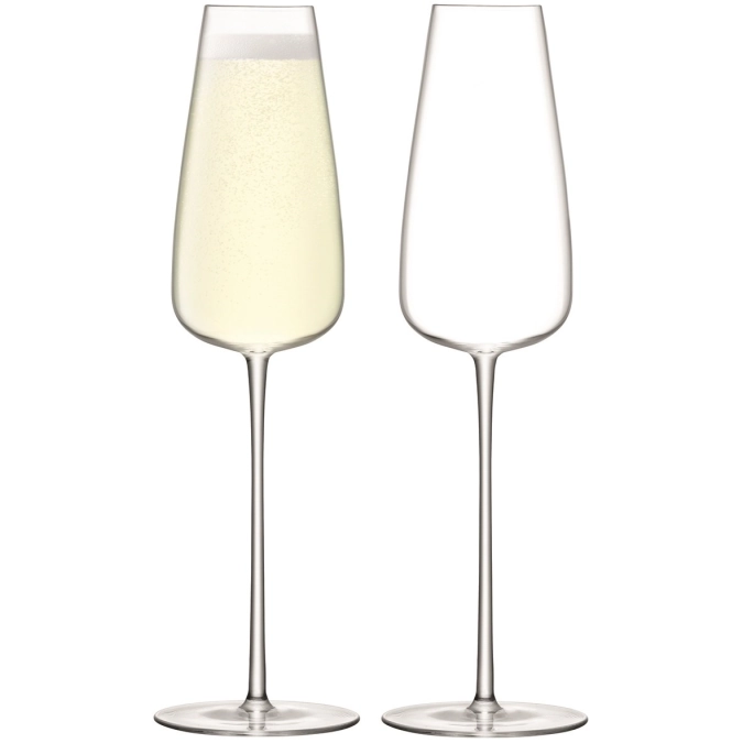 Set de 2 flûtes à champagne wine culture 330ml - clair
