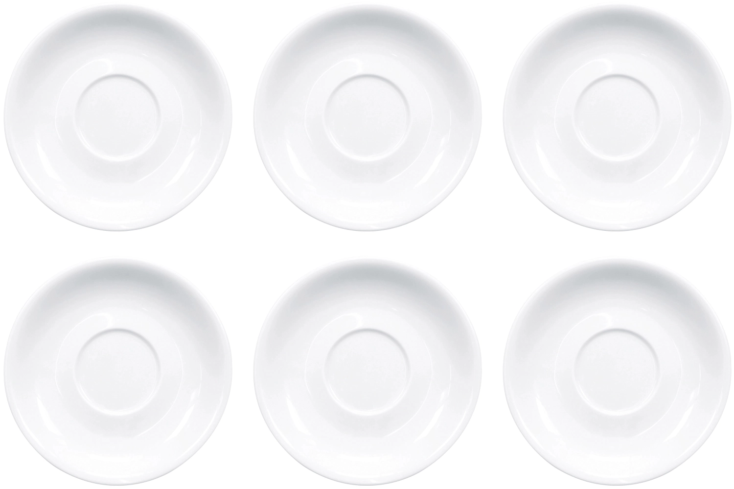6er Set Kaffee Untertasse