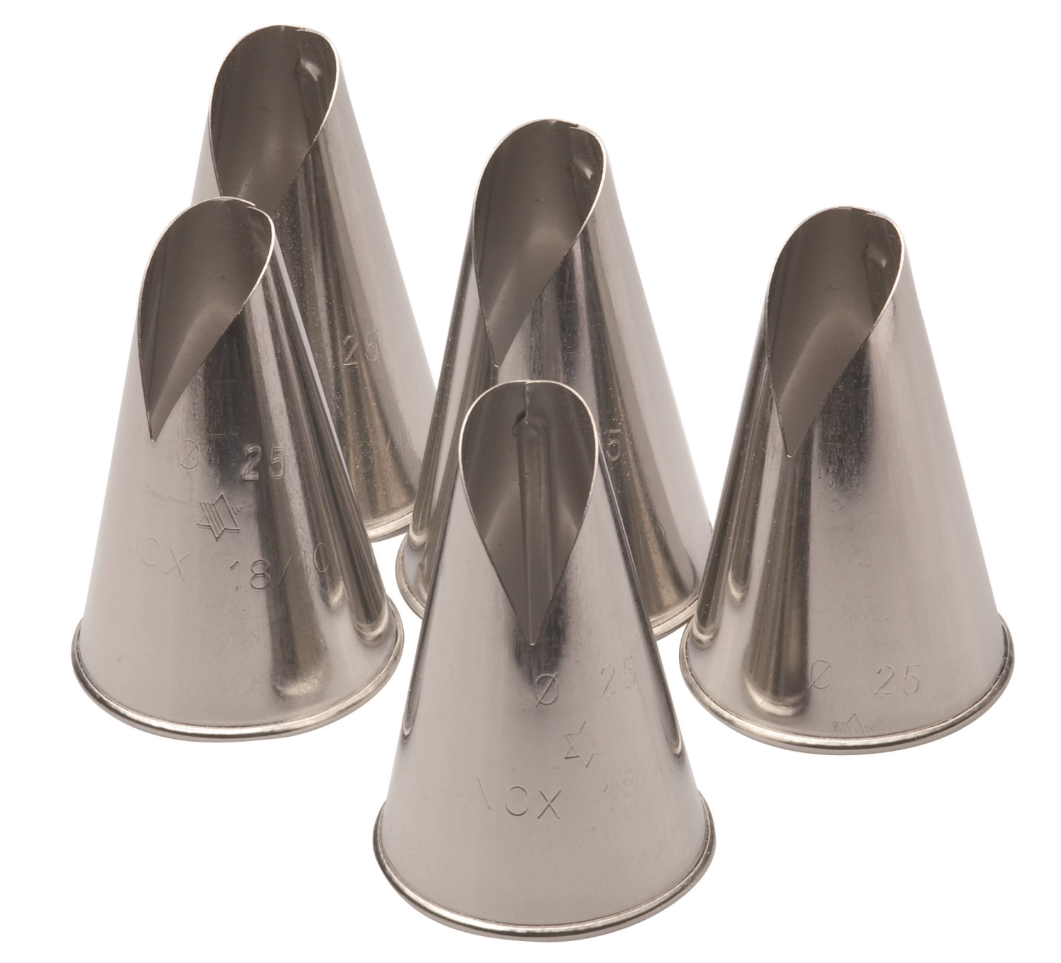 5er Set Spritztüllen Saint Honore D2.5cm