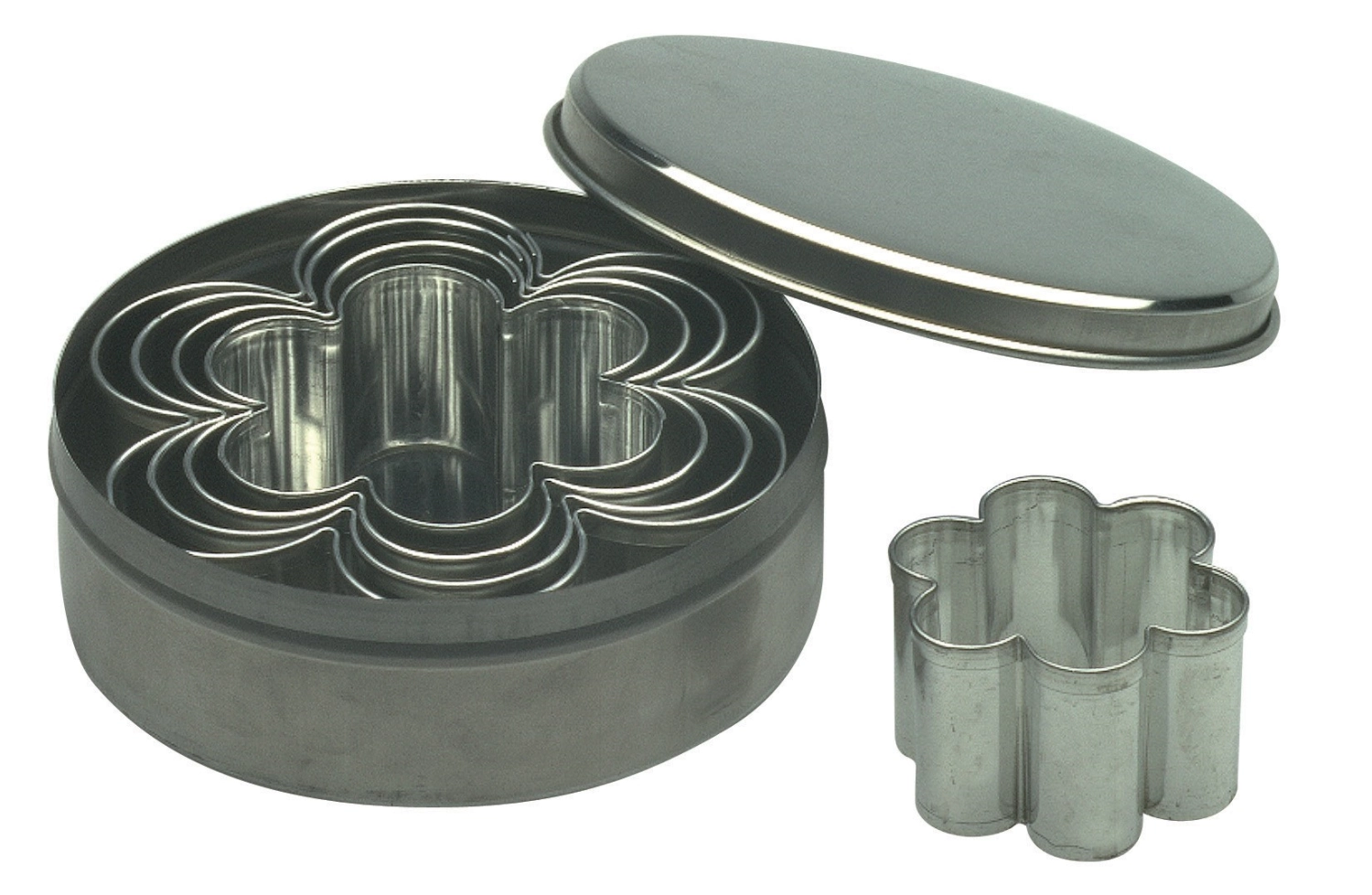 6tlg. Teigausstecher Set Blume