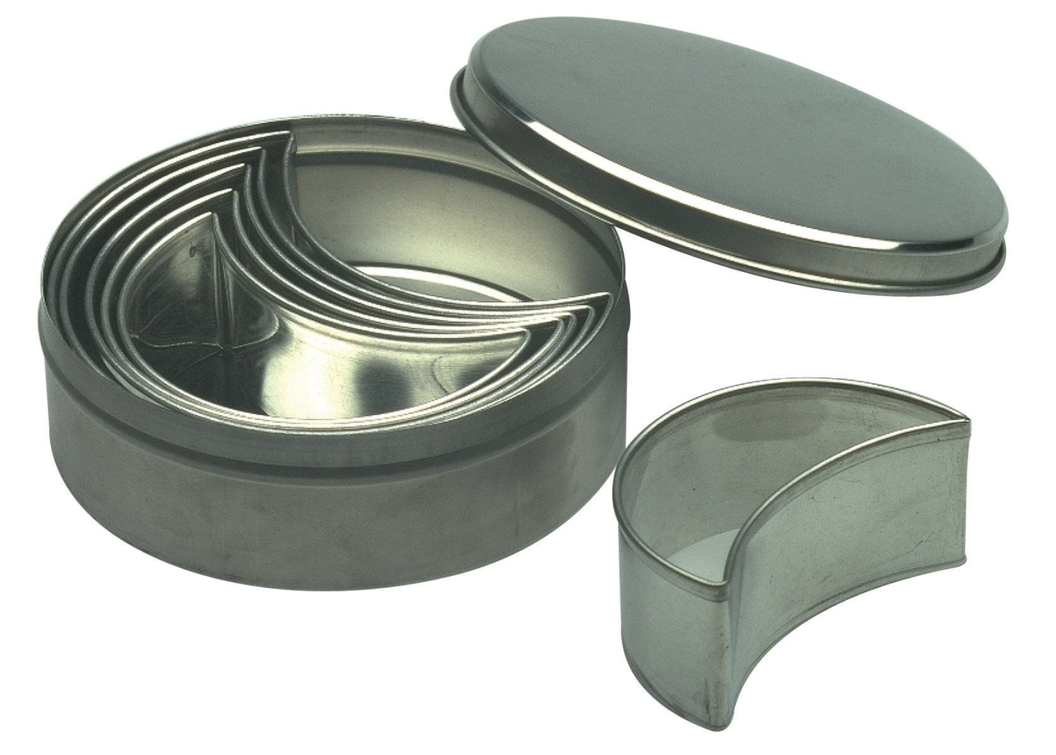 Set de 6 emporte-pièces demi-lune