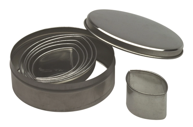 6tlg. Teigausstecher Set oval