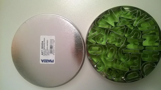 26tlg. Teigausstecher Set Buchstaben