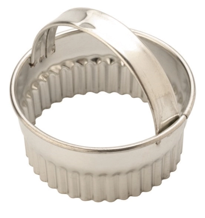 Teigausstecher rund gezackt mit Griff