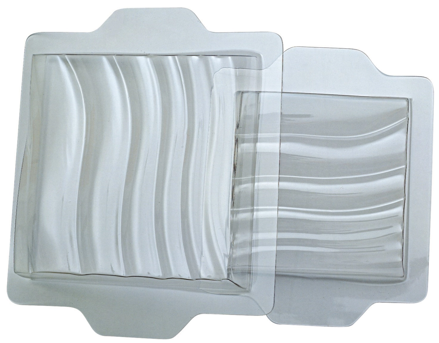 Lot de 2 moules carrés p. produits semi-glacés