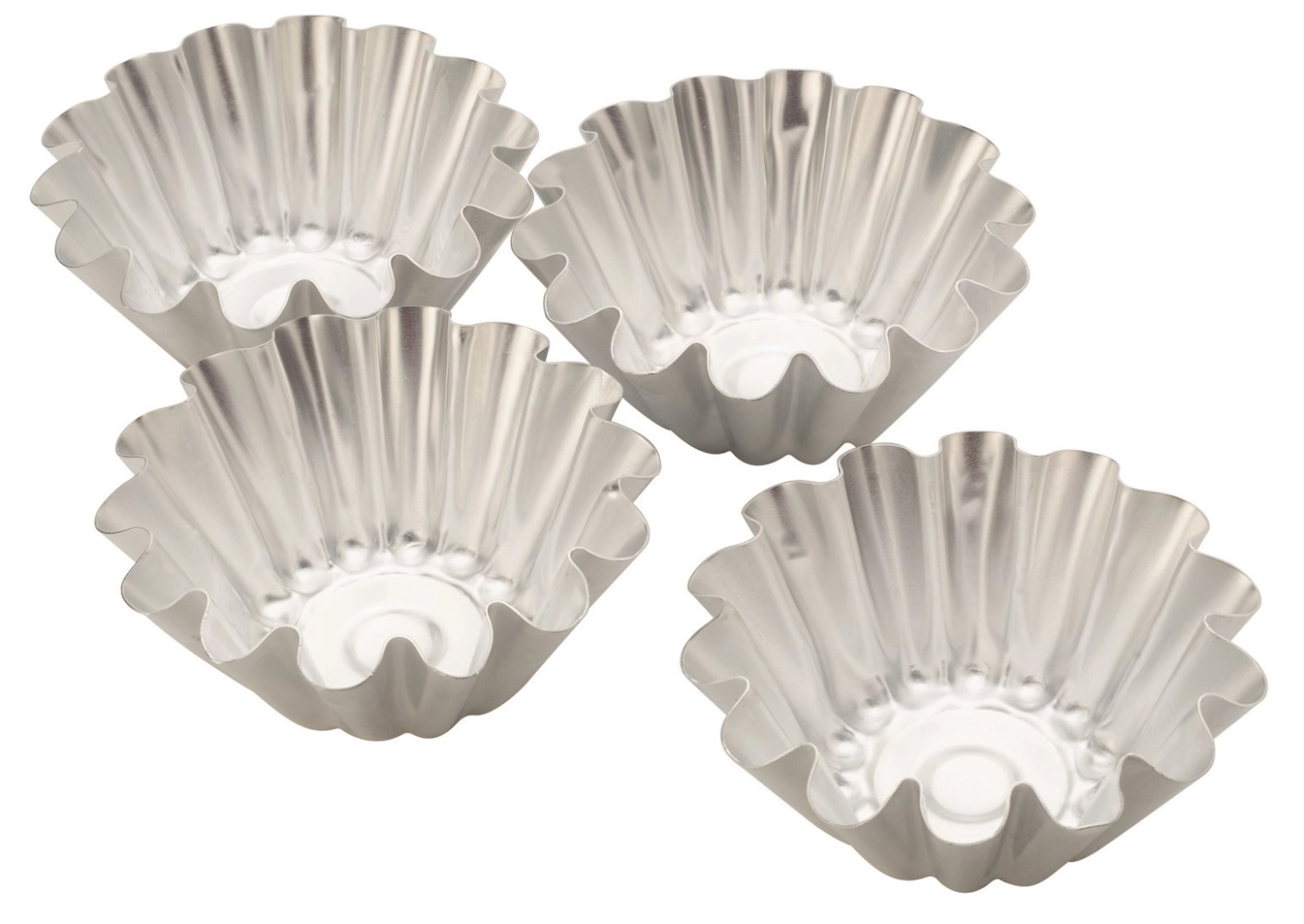 Set de 4 moules à brioche D12x6cm